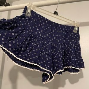 Vanilla Star, size SMALL, navy cheeky shorts, 100% rayon, lightly worn